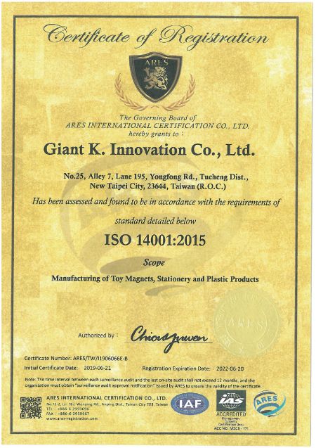 ARES ISO 14001 2015 Giant K.